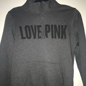 VS Pink quarter zip sweatshirt